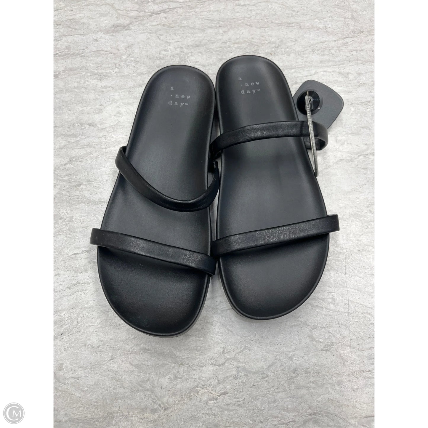 Sandals Flats By A New Day In Black, Size: 7.5