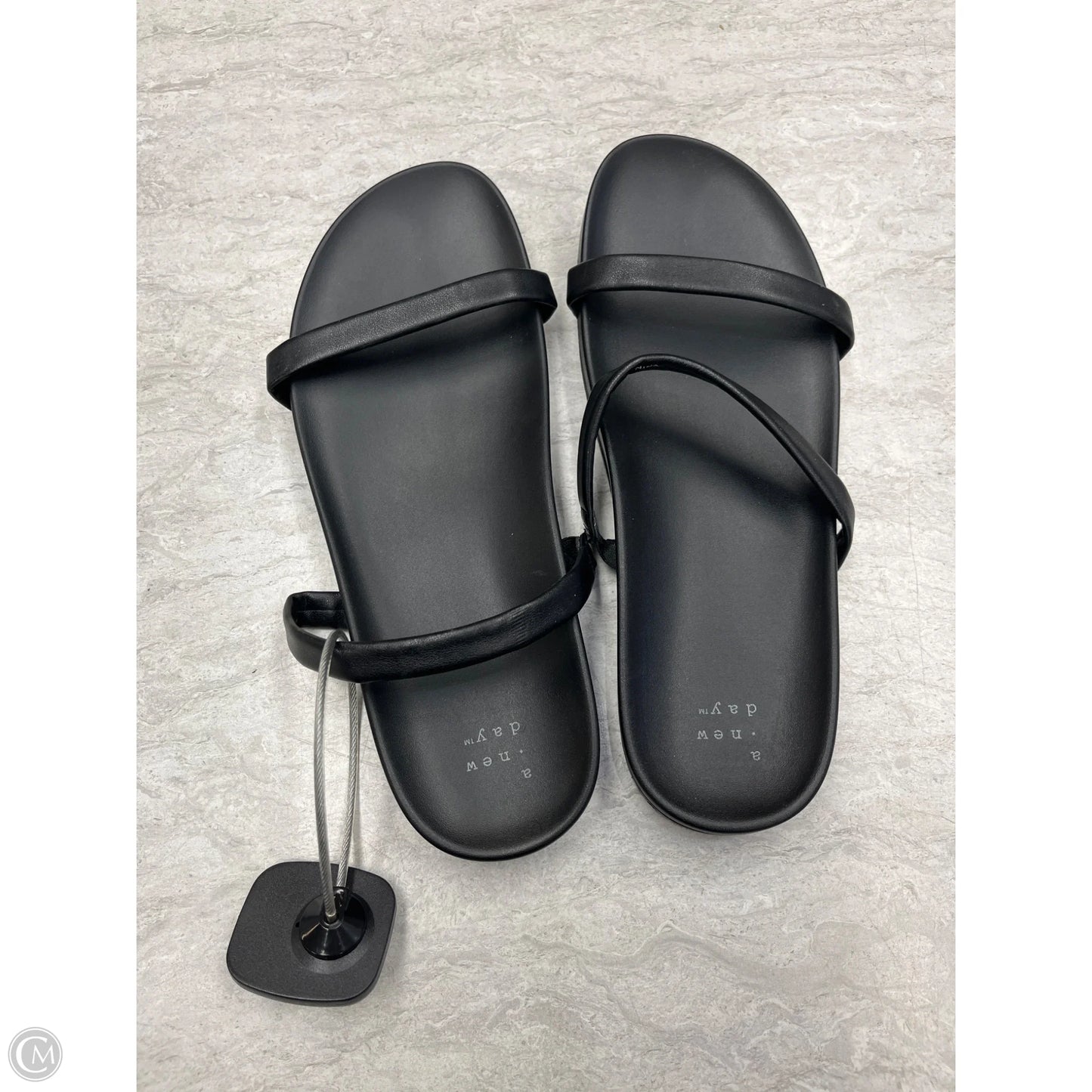 Sandals Flats By A New Day In Black, Size: 7.5