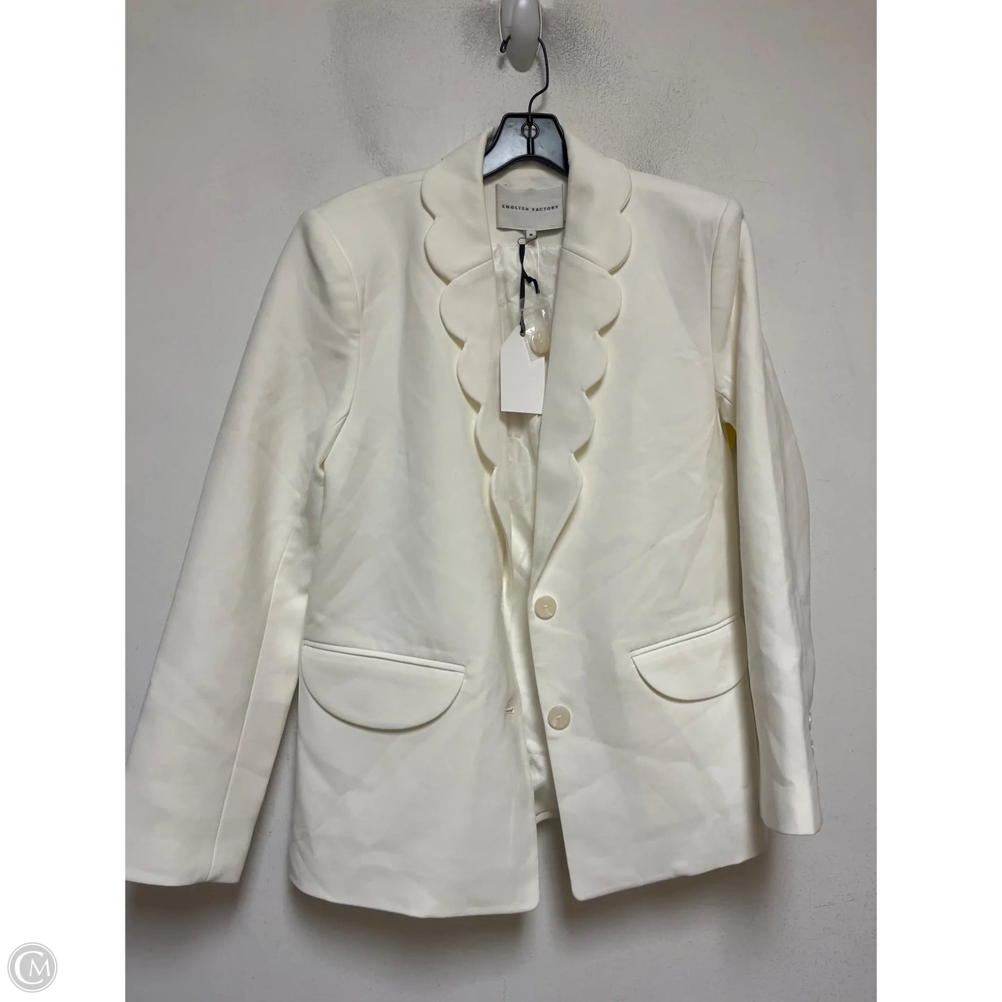 Blazer By English Factory In White, Size: M