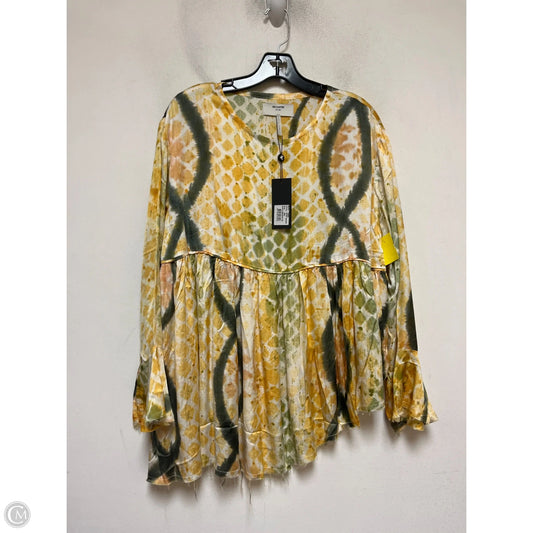 Top Long Sleeve By Clothes Mentor In Green & Yellow, Size: S