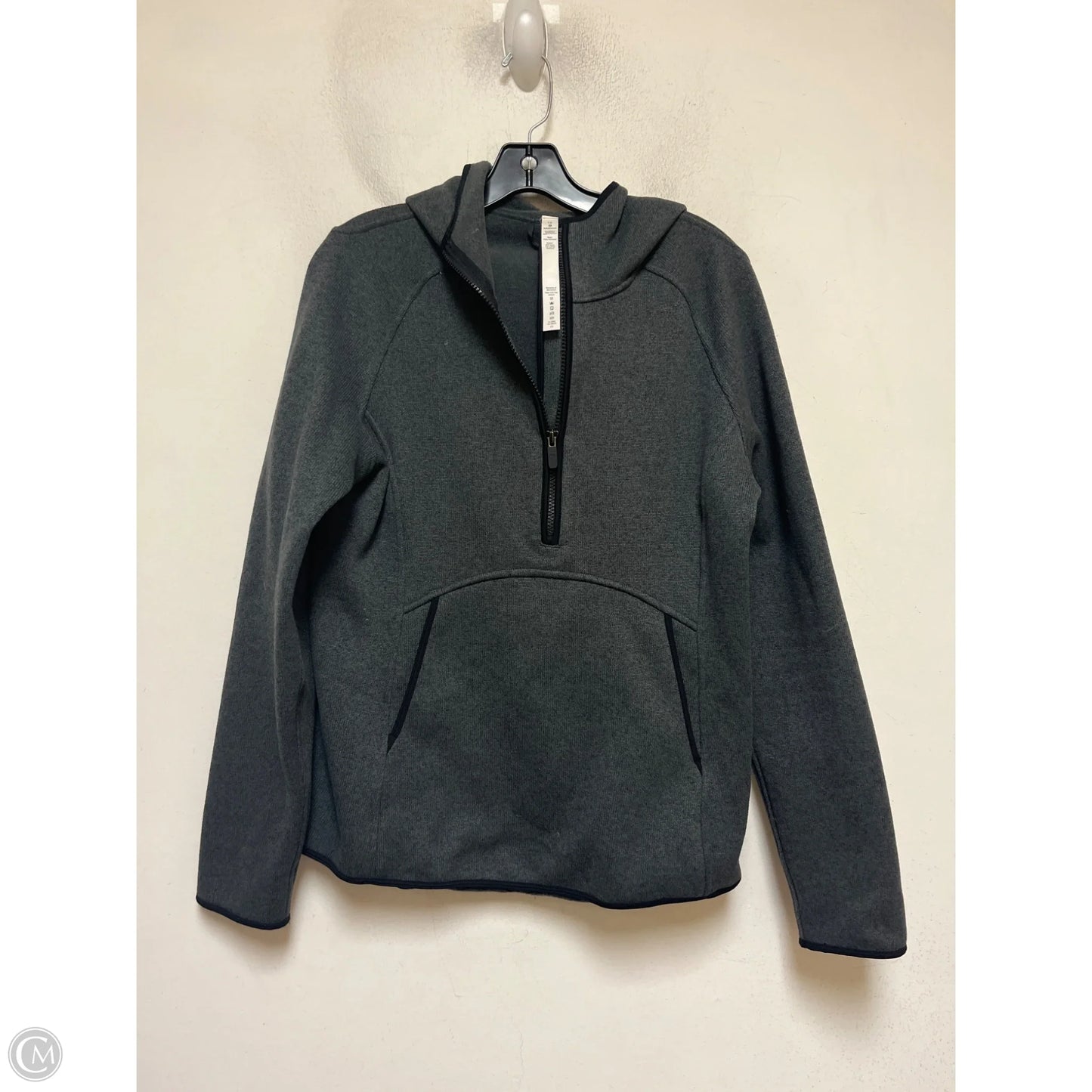 Athletic Jacket By Lululemon In Grey, Size: L
