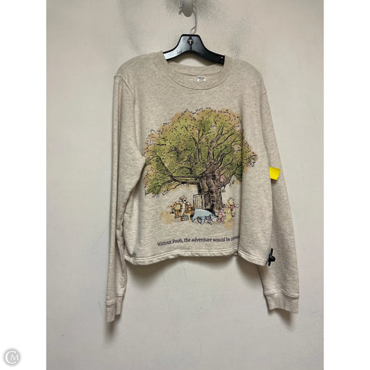 Sweatshirt Crewneck By Disney Store In Cream, Size: Xl