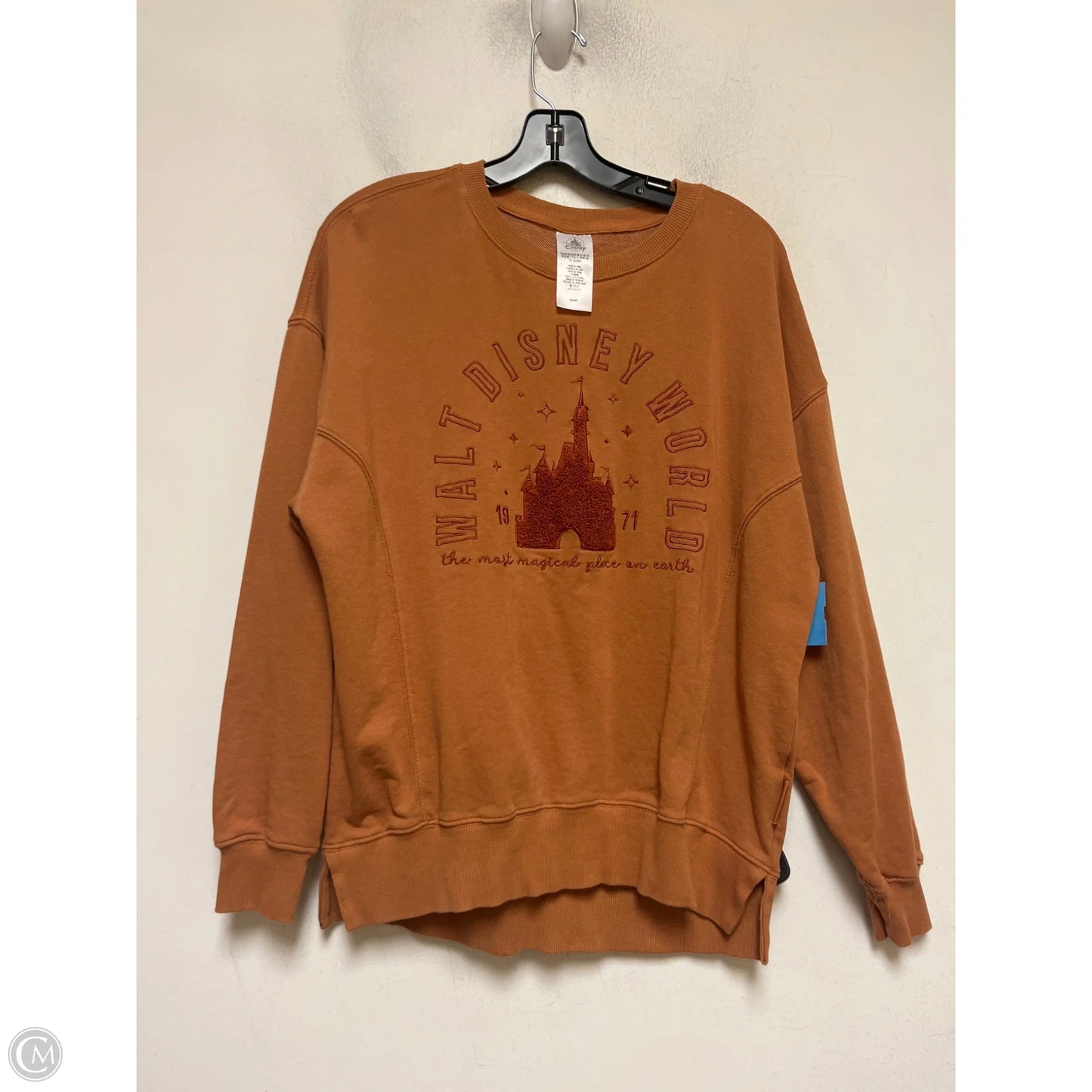 Sweatshirt Crewneck By Disney In Tan, Size: Xs