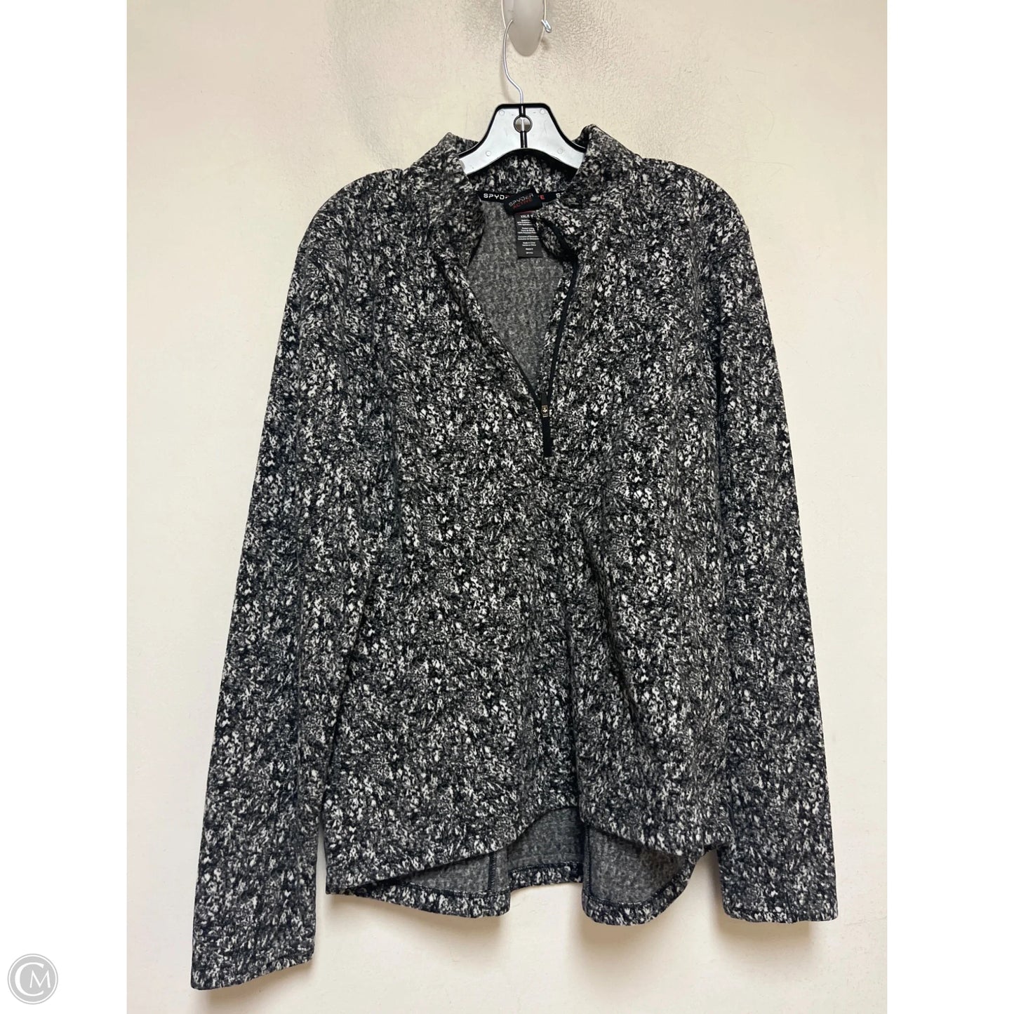 Athletic Jacket By Spyder In Black & White, Size: Xxl