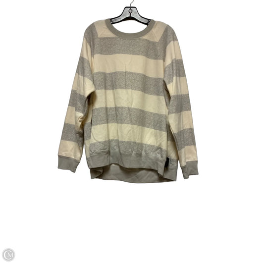 Sweatshirt Crewneck By Old Navy In Grey & Tan, Size: Xxl