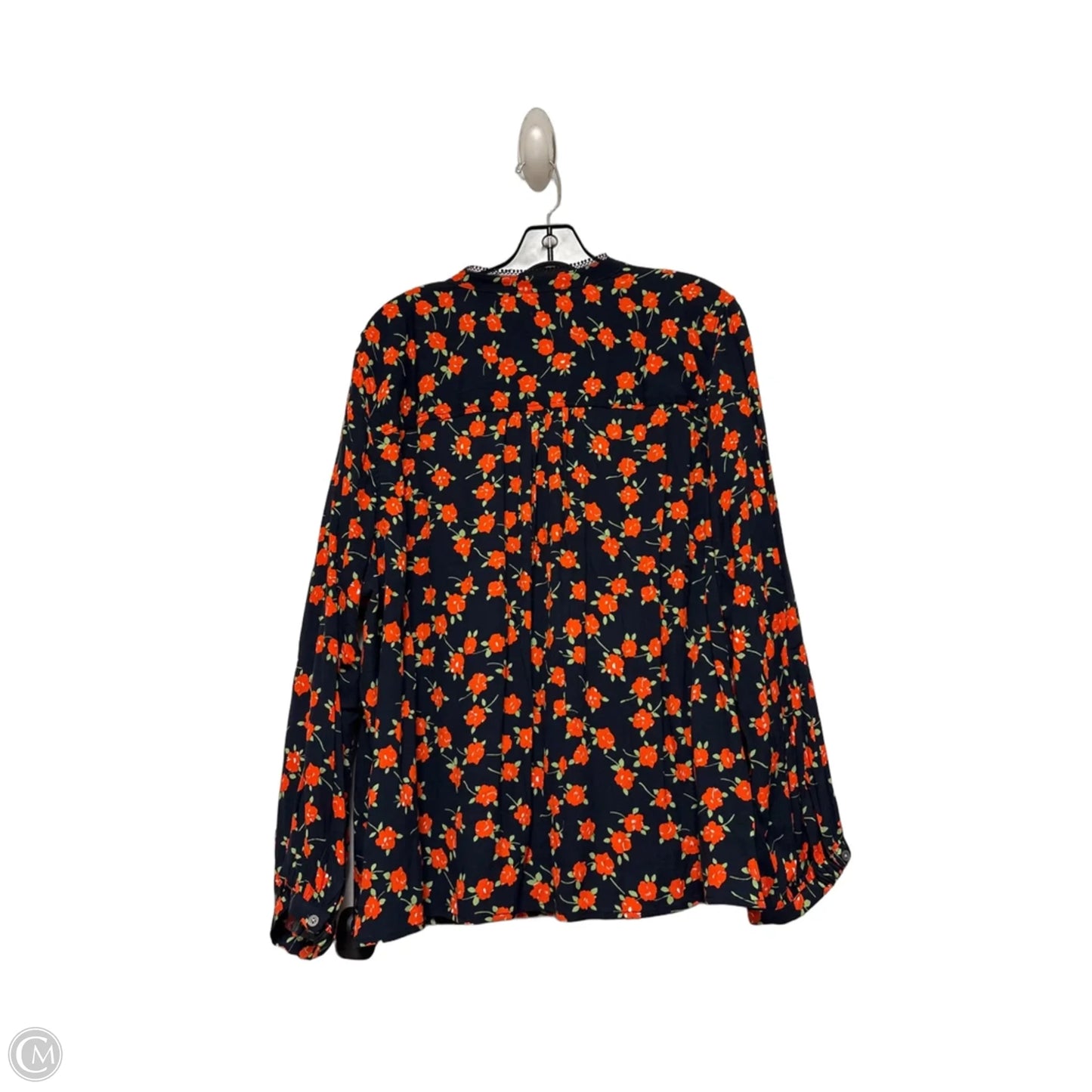 Top Long Sleeve By J. Crew In Floral Print, Size: 3x