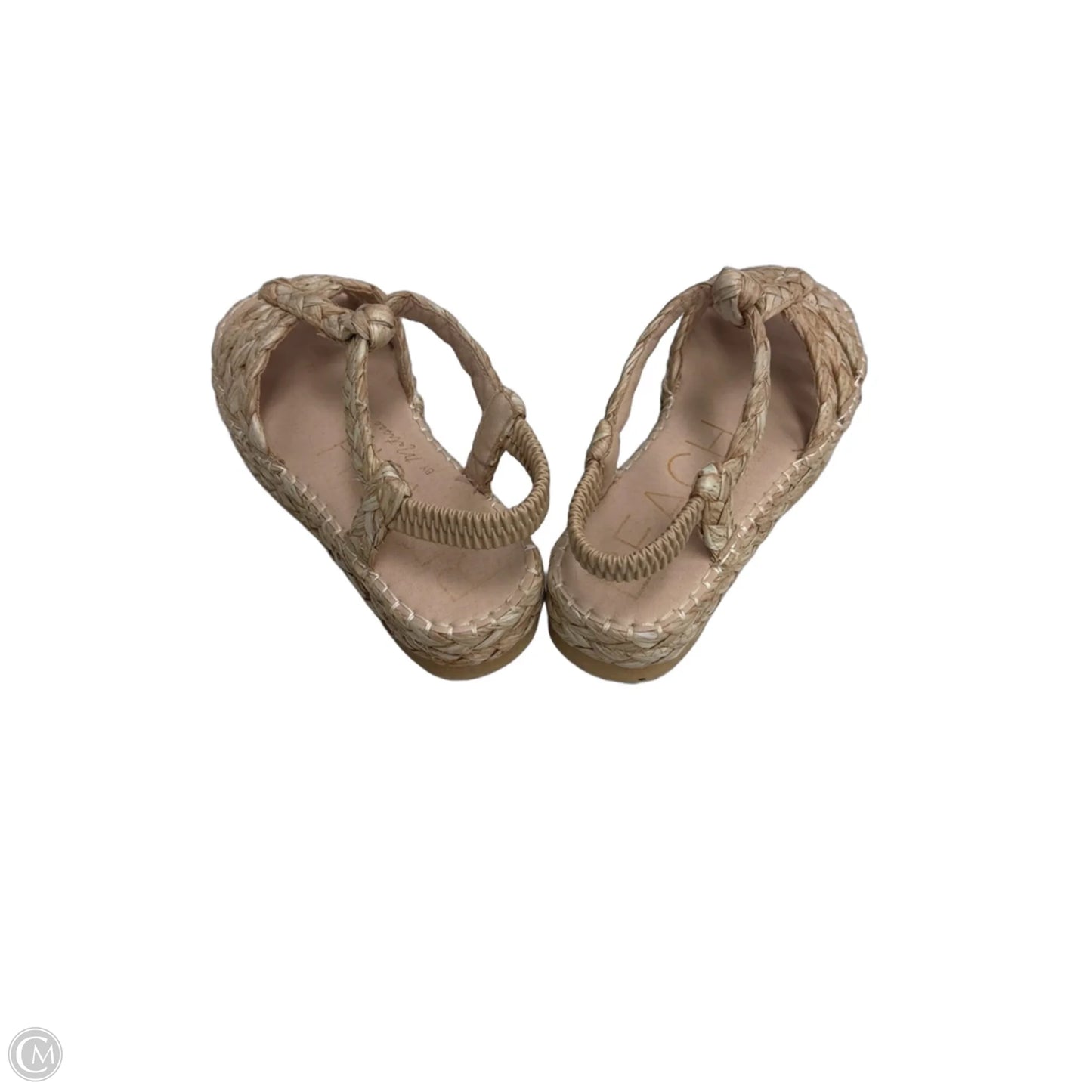Sandals Flats By Clothes Mentor In Tan, Size: 8