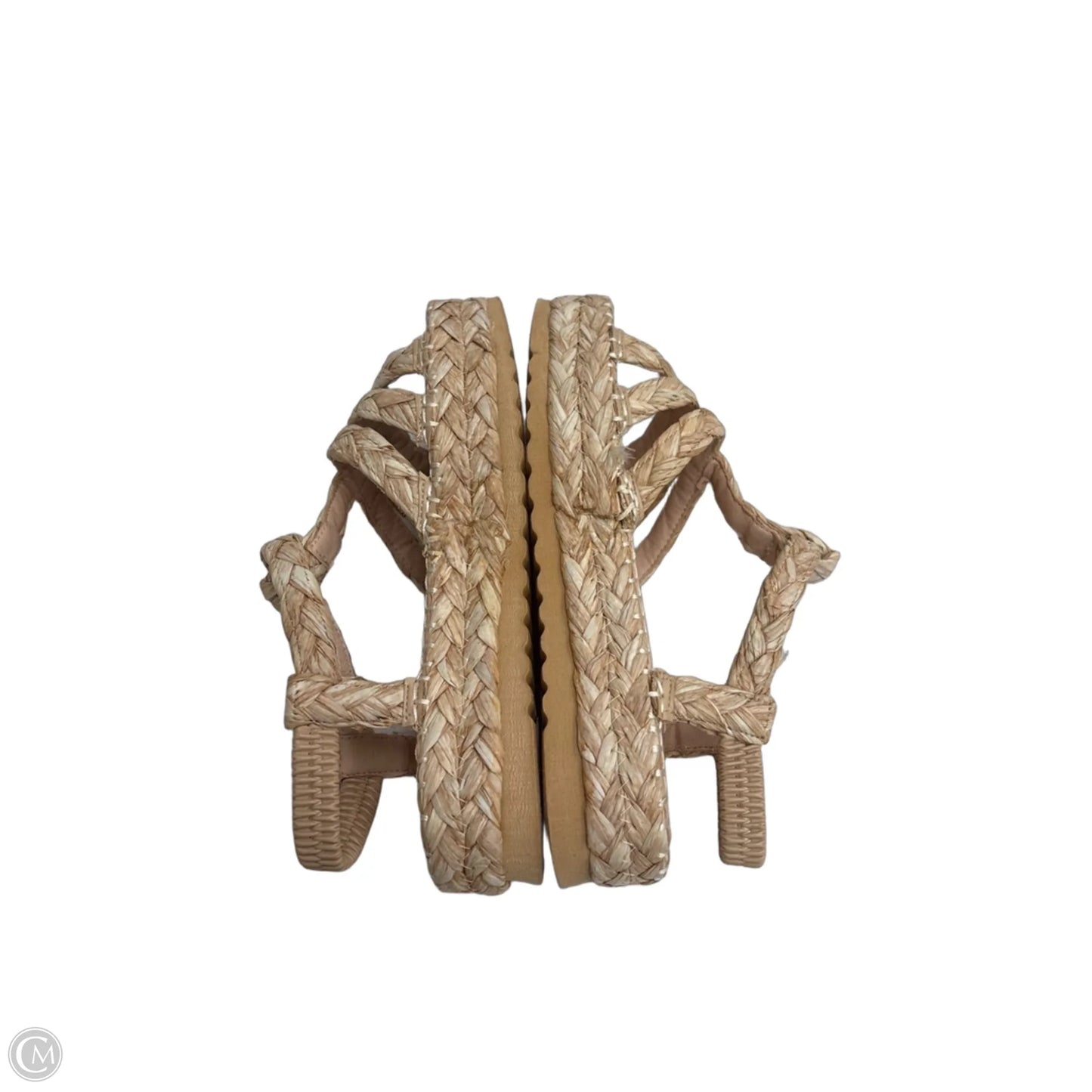 Sandals Flats By Clothes Mentor In Tan, Size: 8