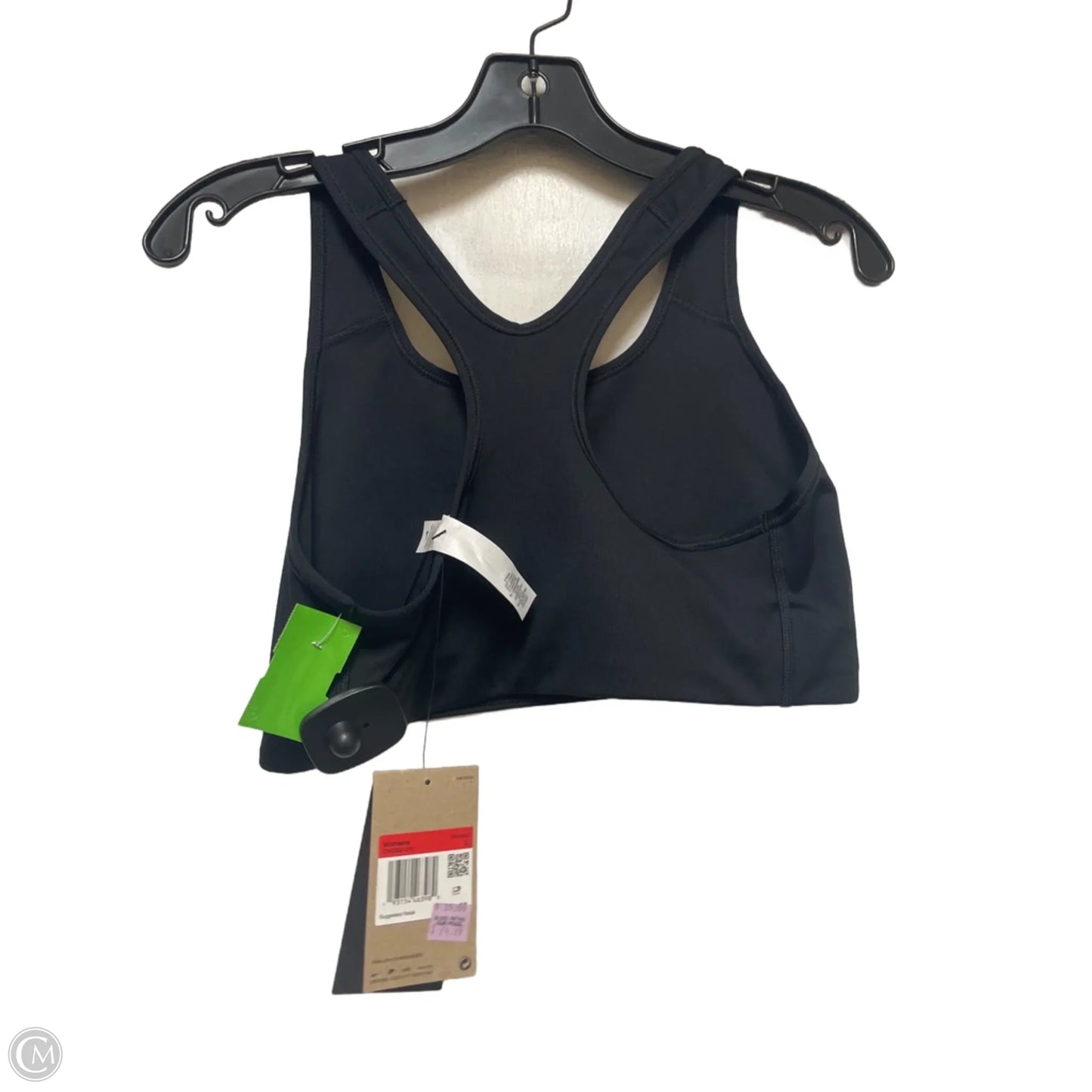 Athletic Bra By Nike In Black & White, Size: L