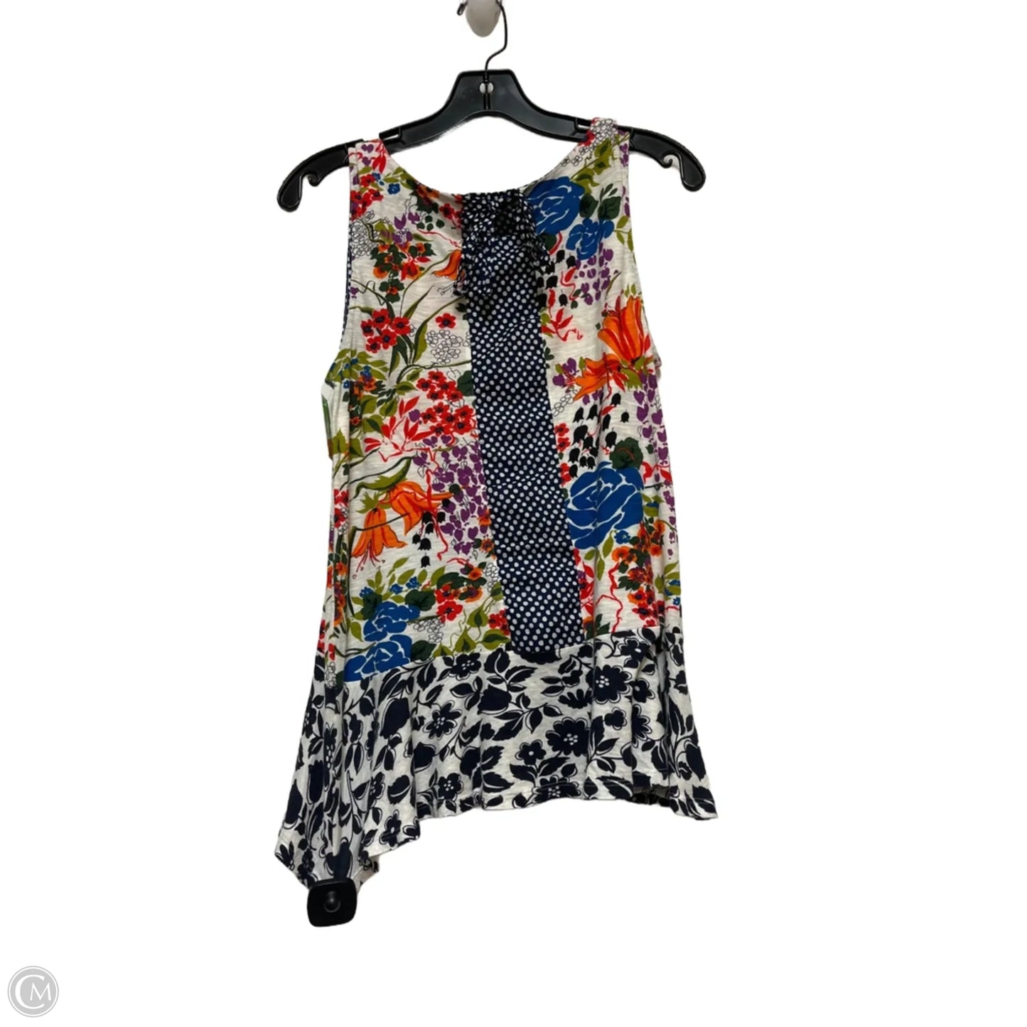 Top Sleeveless Basic By Clothes Mentor In Floral Print, Size: M