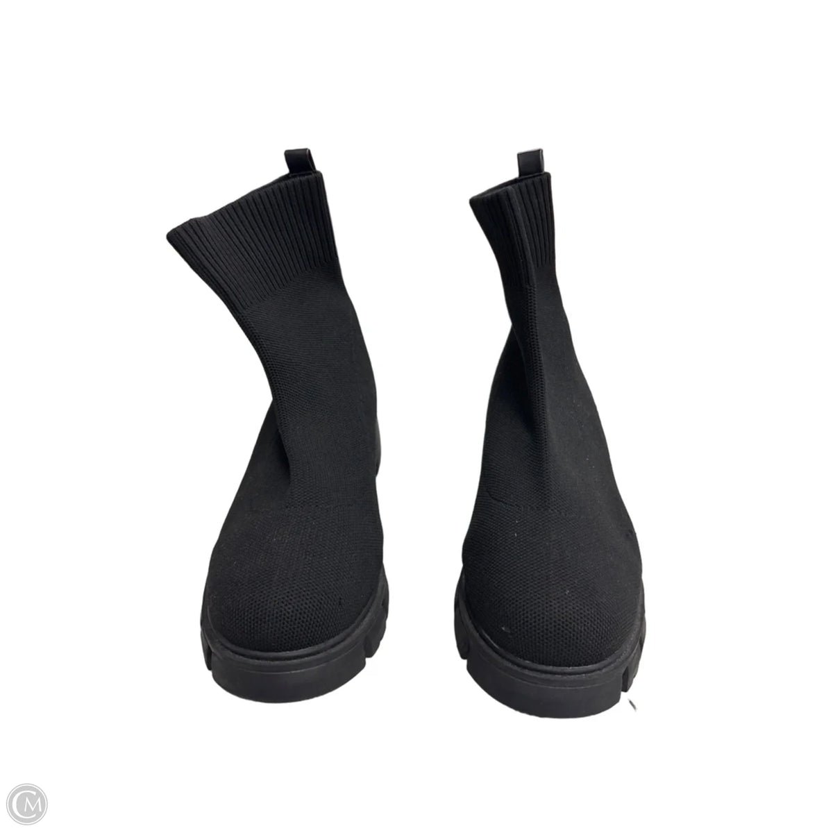 Boots Ankle Heels By Forever 21 In Black, Size: 9