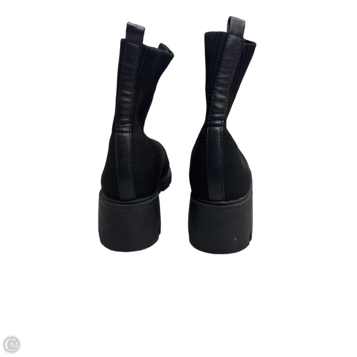 Boots Ankle Heels By Forever 21 In Black, Size: 9