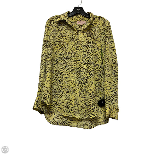 Top Long Sleeve Basic By Philosophy In Animal Print, Size: S