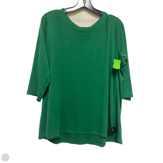 Top Long Sleeve Basic By J. Jill In Green, Size: Xl