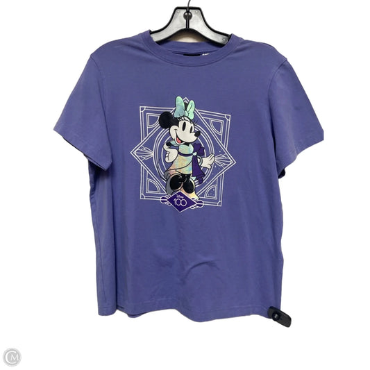 Top Short Sleeve Basic By Disney In Purple, Size: Xs