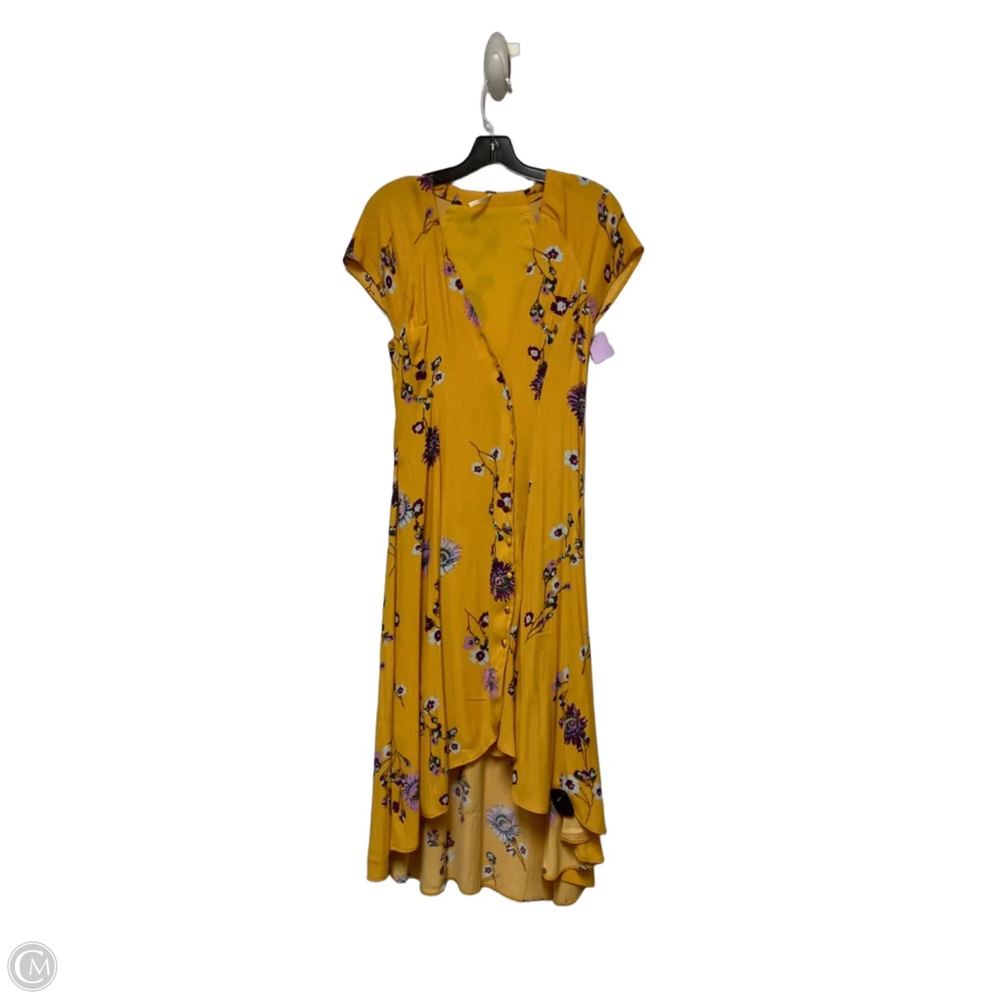 Dress Casual Maxi By Free People In Yellow, Size: Xs