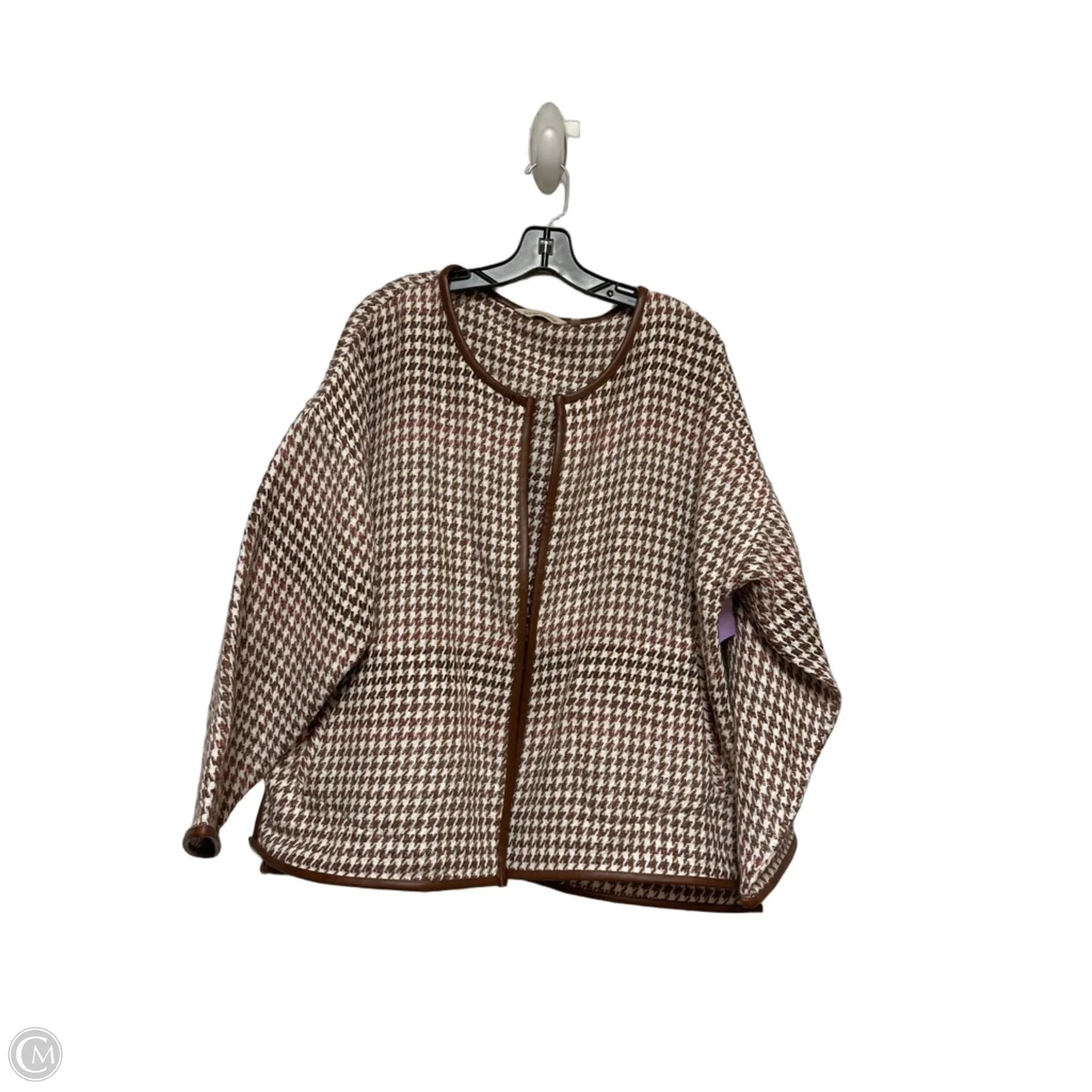 Blazer By Soft Surroundings In Brown & Purple, Size: 2x