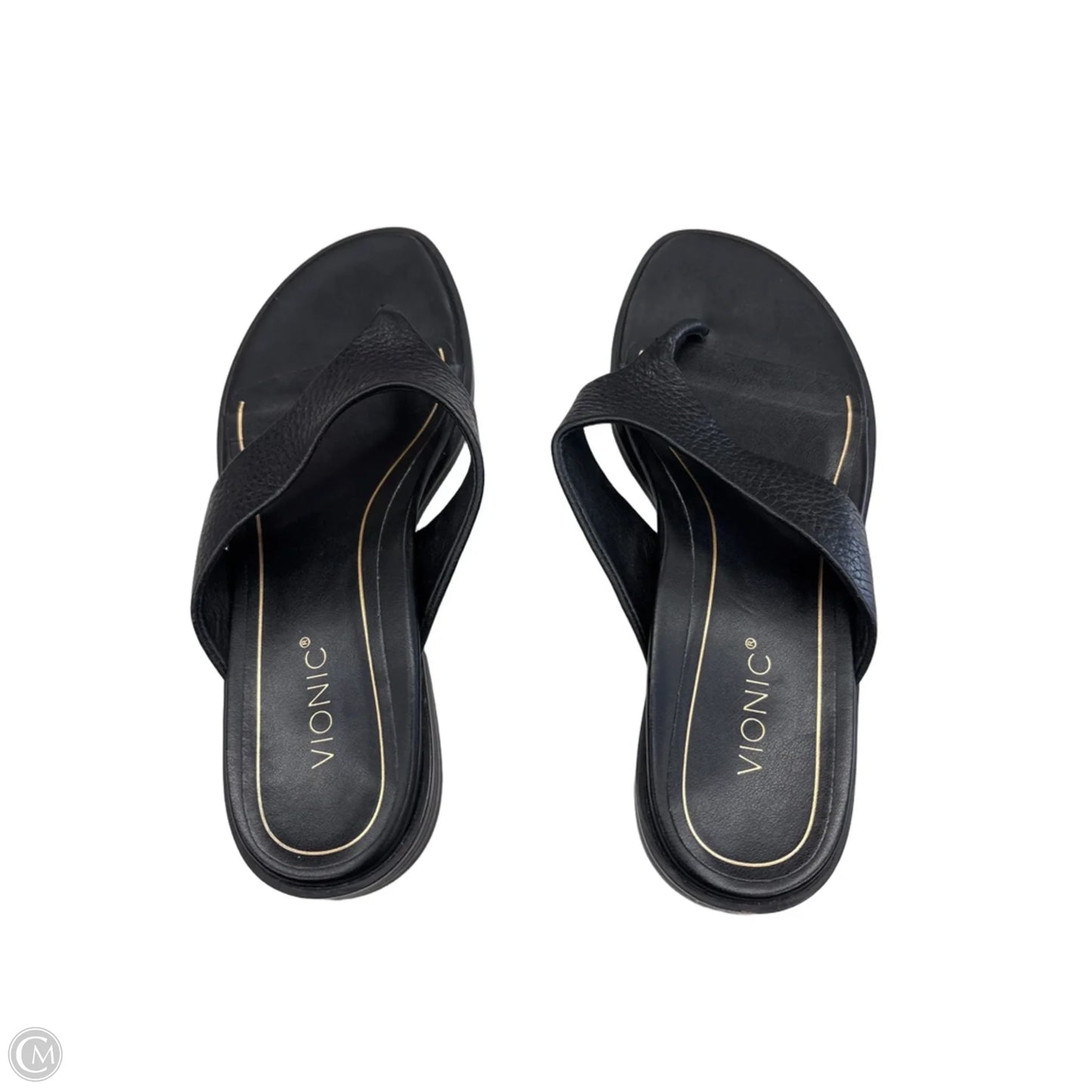Sandals Flats By Vionic In Black, Size: 8