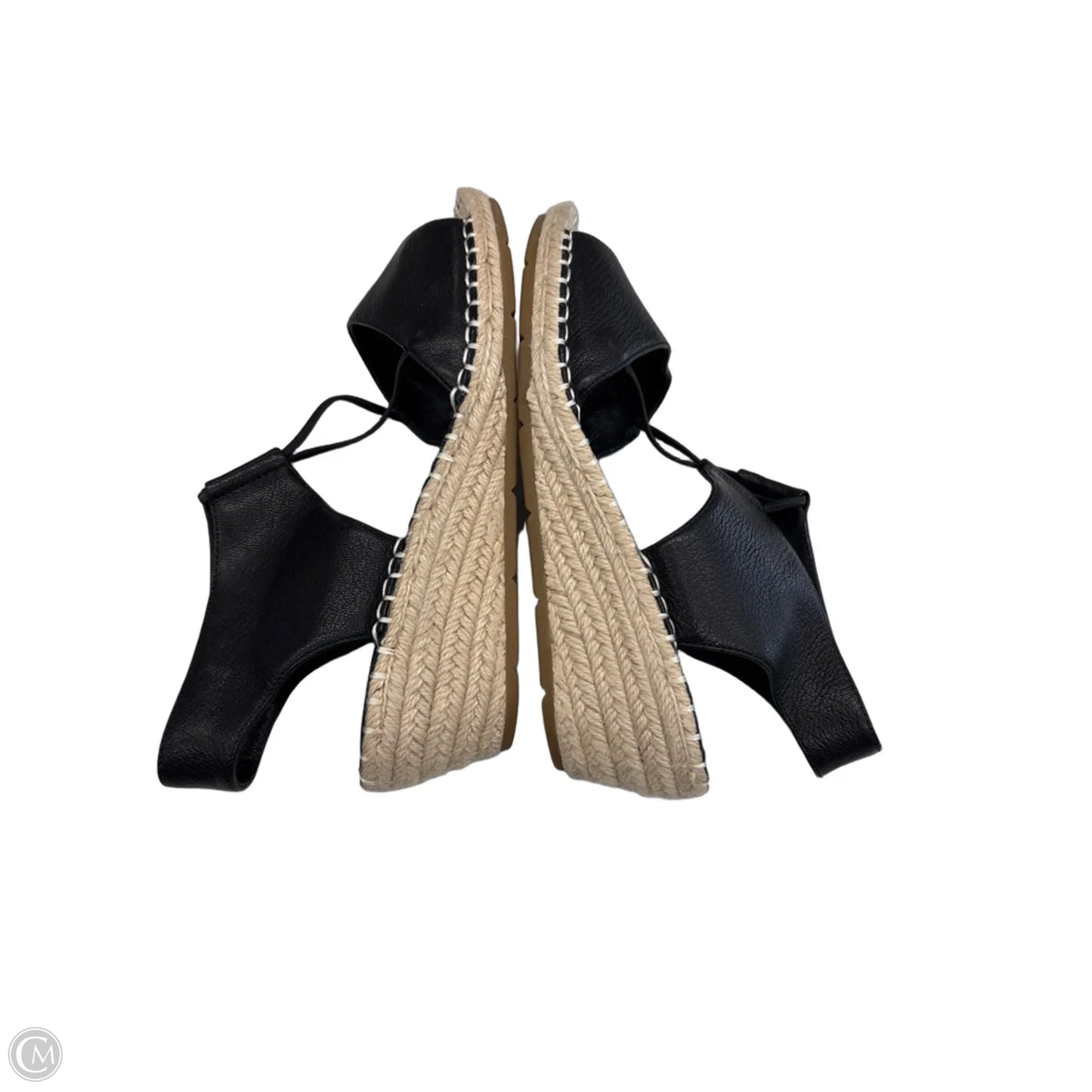 Sandals Heels Wedge By Eileen Fisher In Black, Size: 9.5