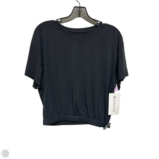 Athletic Top Short Sleeve By Athleta In Grey, Size: M