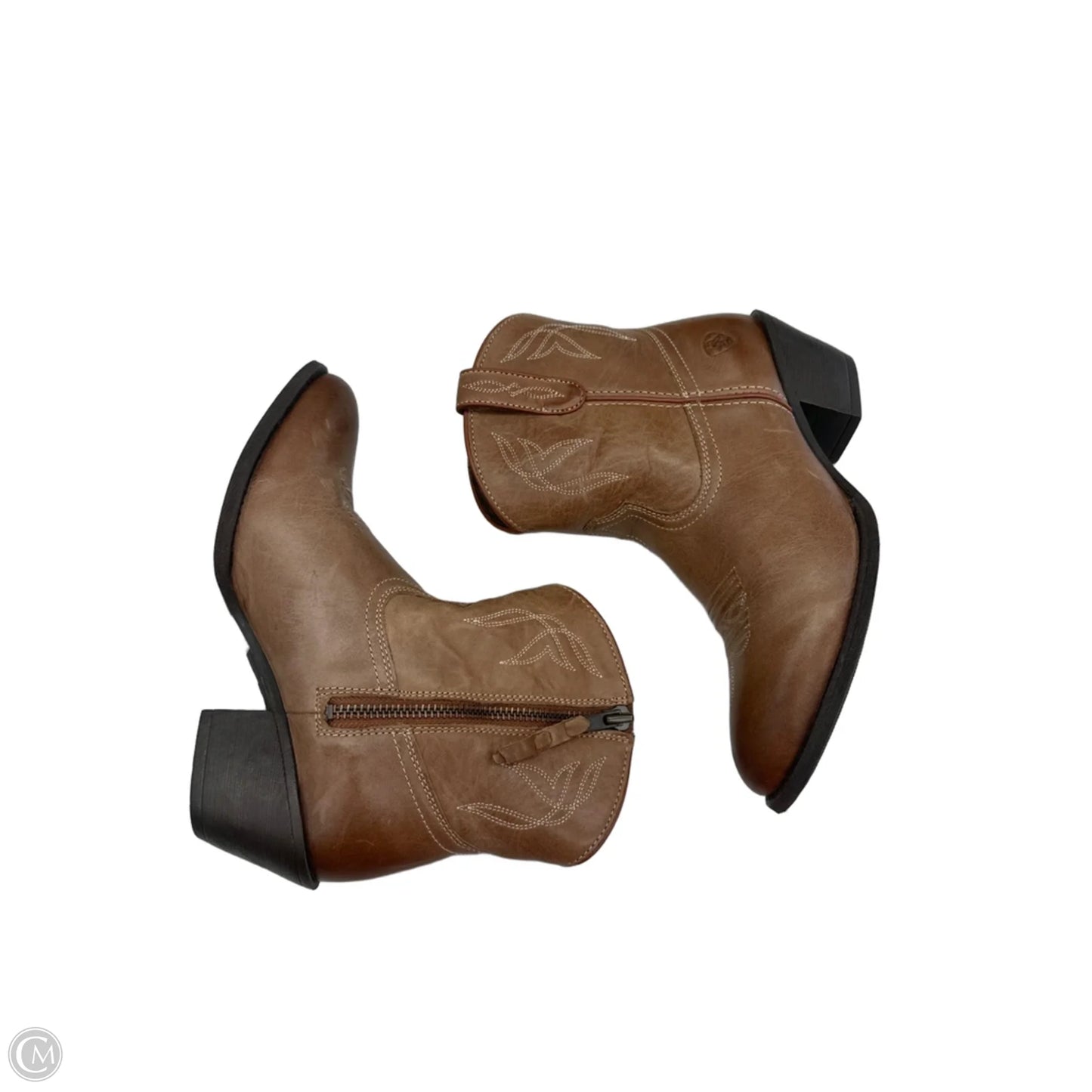 Boots Leather By Ariat In Brown, Size: 8