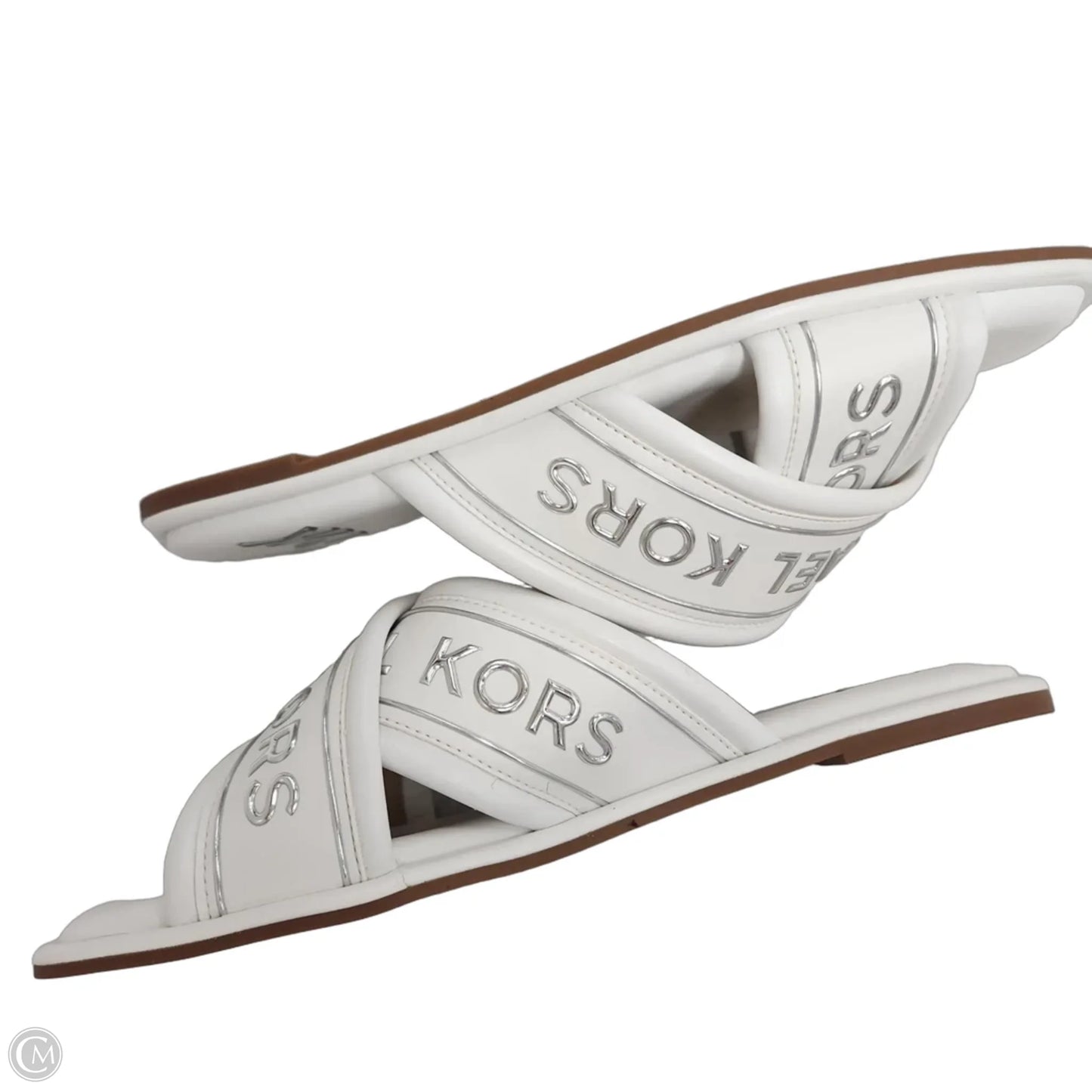 Sandals Designer By Michael Kors In White, Size: 9