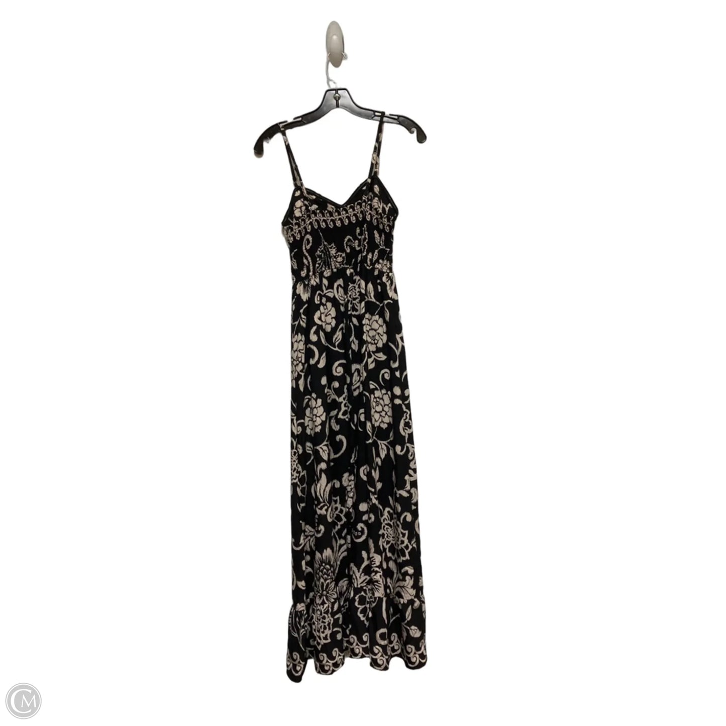 Dress Casual Maxi By Clothes Mentor In Black & Cream, Size: S