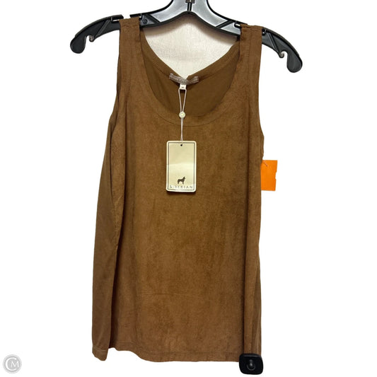 Top Sleeveless By Clothes Mentor In Brown, Size: S