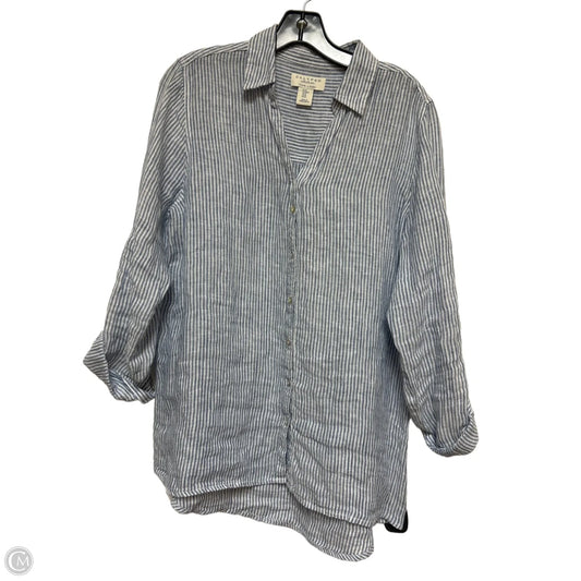Top Long Sleeve By Calypso St Barth In Striped Pattern, Size: M