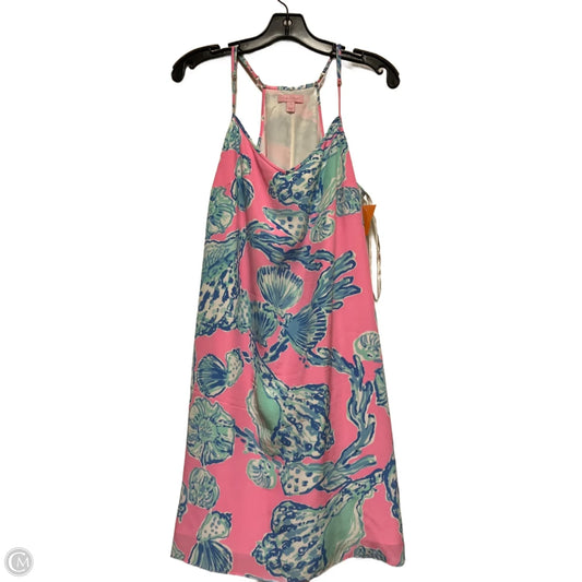 Dress Designer By Lilly Pulitzer In Blue & Pink, Size: L