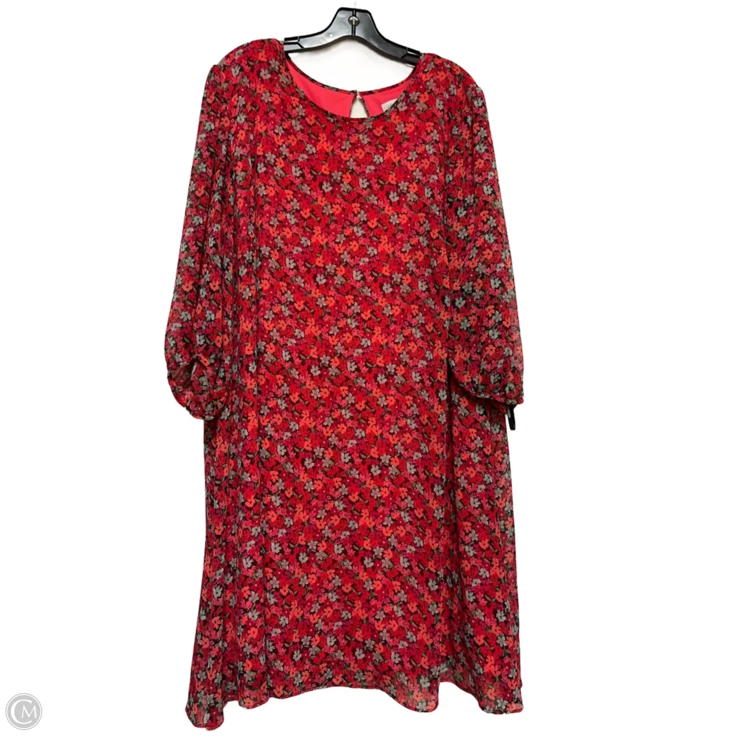 Dress Casual Short By Calvin Klein In Floral Print, Size: 3x