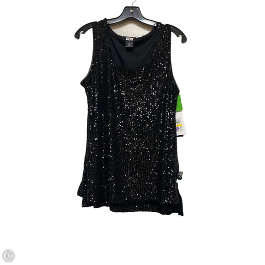 Top Sleeveless By Dkny In Black, Size: M