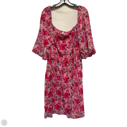 Dress Casual Short By Jess Lea In Floral Print, Size: 2x