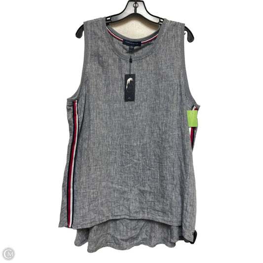 Top Sleeveless By Tommy Hilfiger In Blue, Size: Xxl