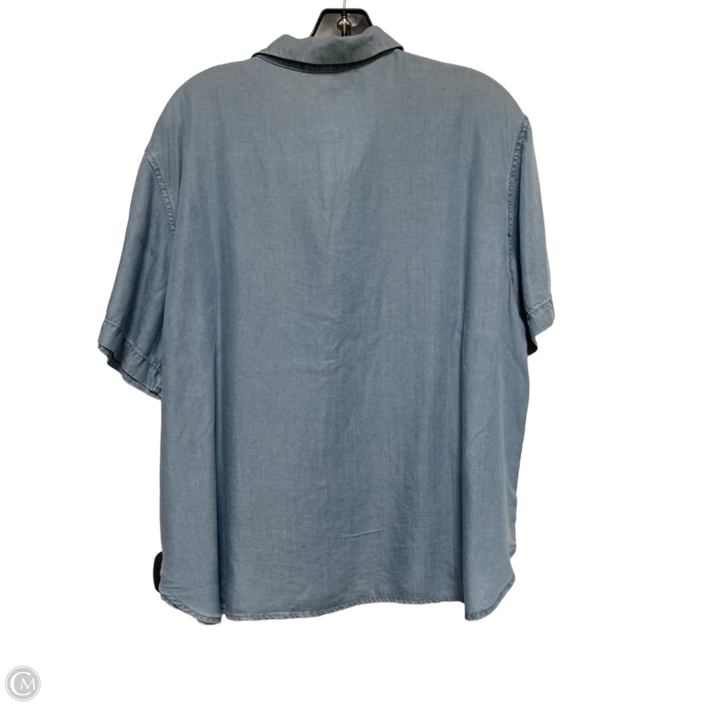 Top Short Sleeve By Workshop In Blue, Size: Xl