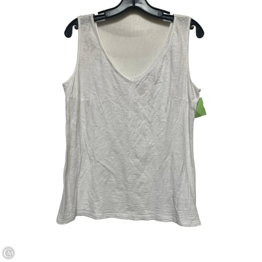 Top Sleeveless Designer By Lilly Pulitzer In White, Size: M