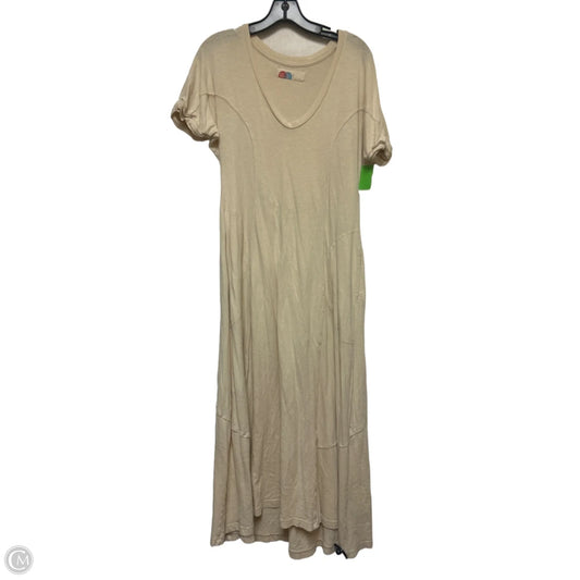 Dress Casual Midi By Clothes Mentor In Tan, Size: S