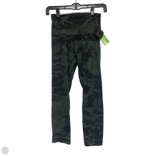 Athletic Leggings By Lululemon In Camouflage Print, Size: 4