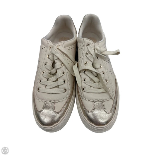 Shoes Sneakers By Vince Camuto In Gold & Tan, Size: 8