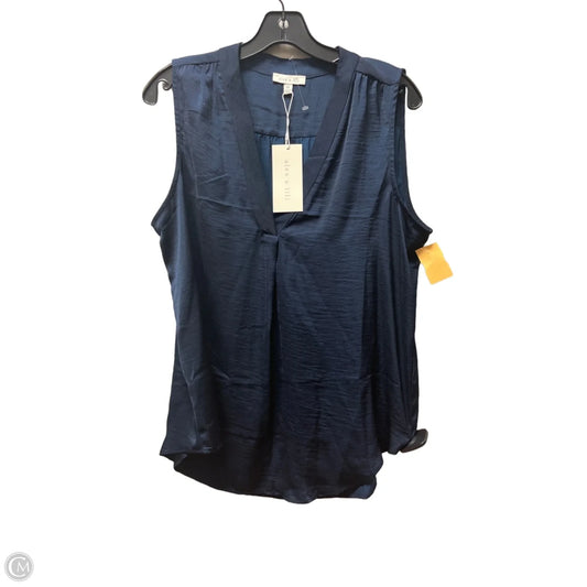 Top Sleeveless By Clothes Mentor In Navy, Size: M