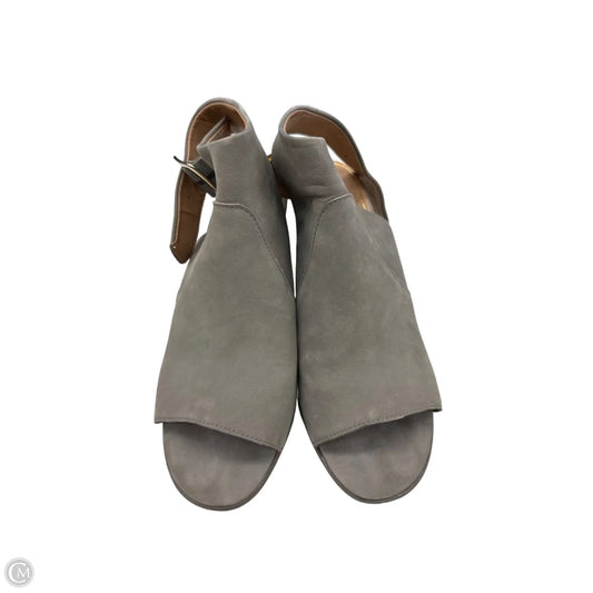 Sandals Heels Block By Vionic In Grey, Size: 8