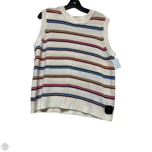 Vest Sweater By St Johns Bay In White, Size: Xl