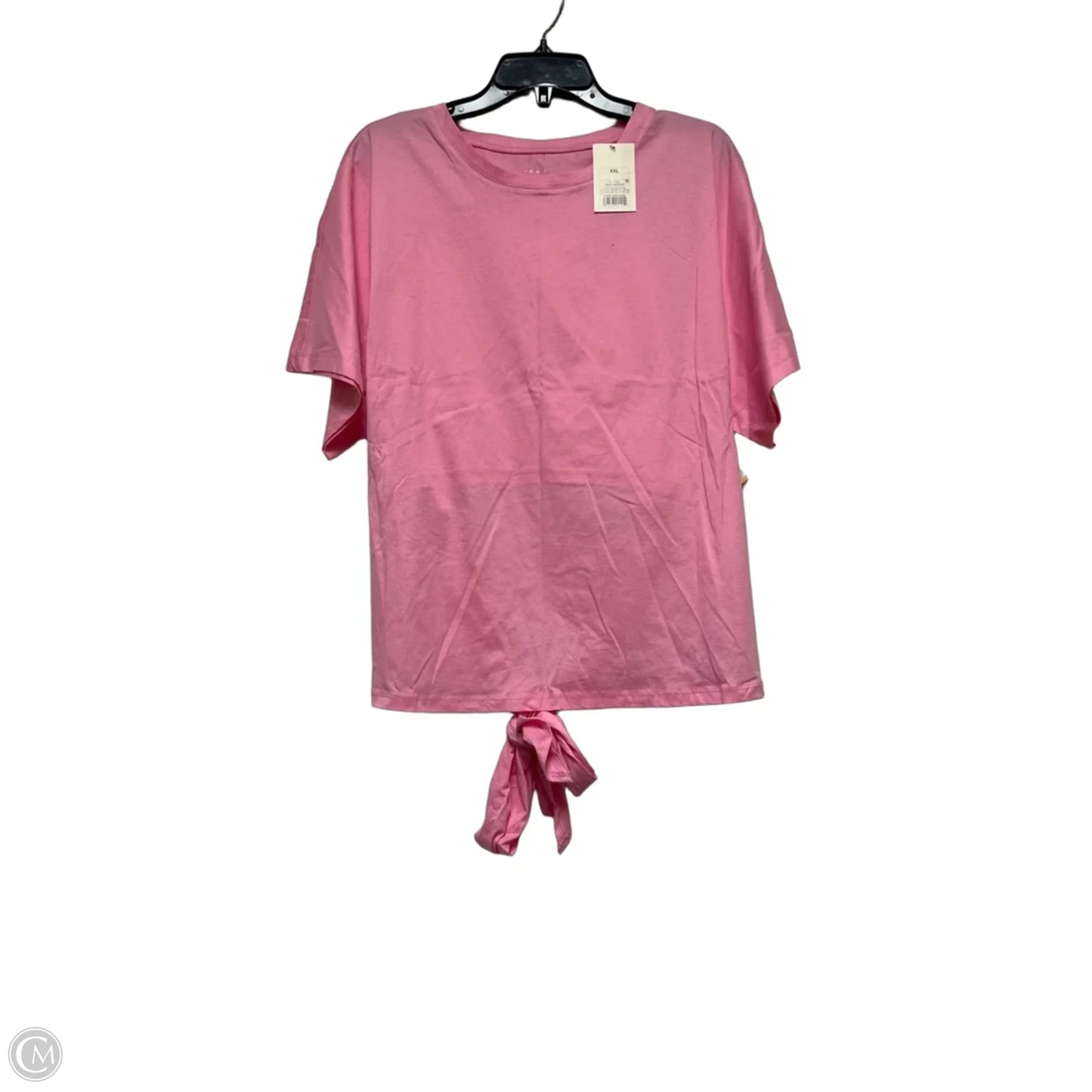Top Short Sleeve Basic By A New Day In Pink, Size: Xxl