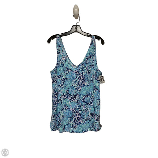 Top Sleeveless Designer By Lilly Pulitzer In Blue, Size: L
