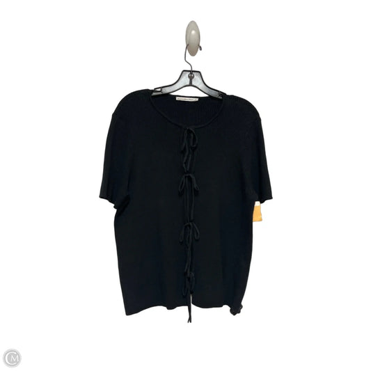 Top Short Sleeve By Abercrombie And Fitch In Black, Size: L