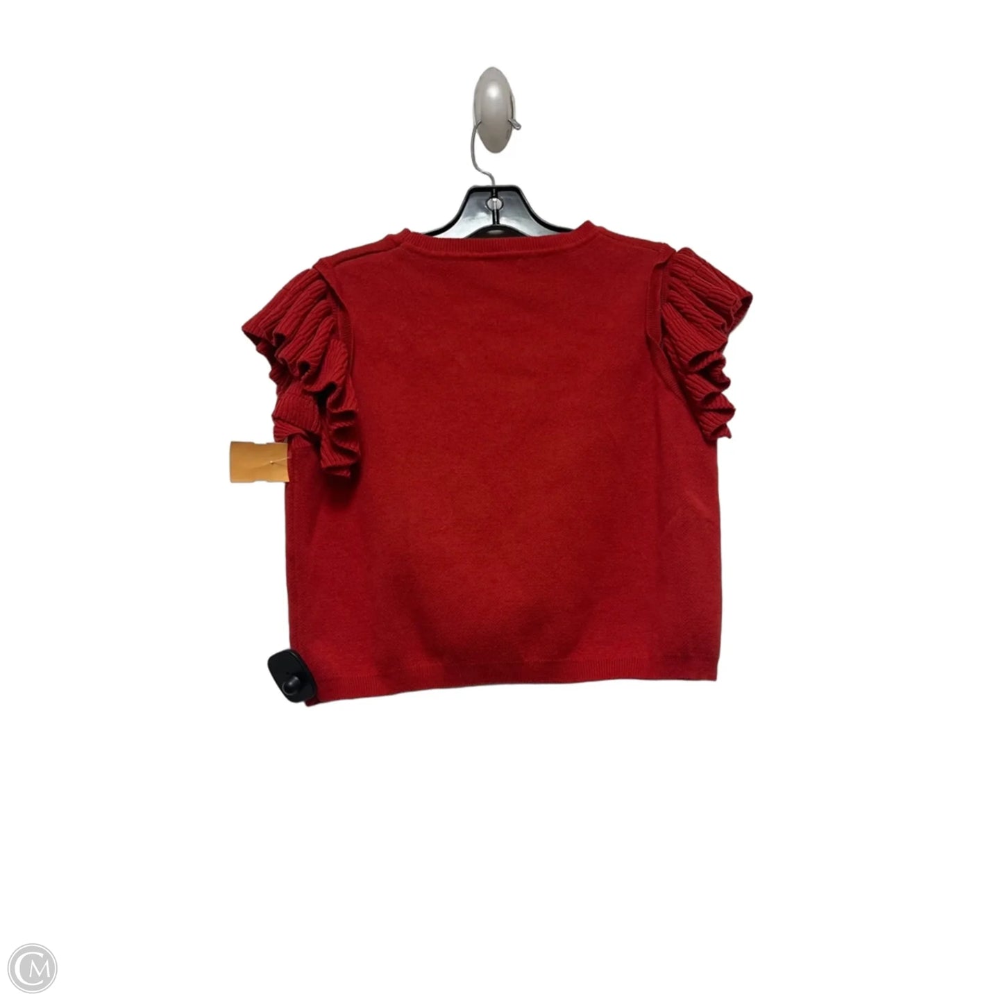 Top Short Sleeve By Entro In Red & Tan, Size: M