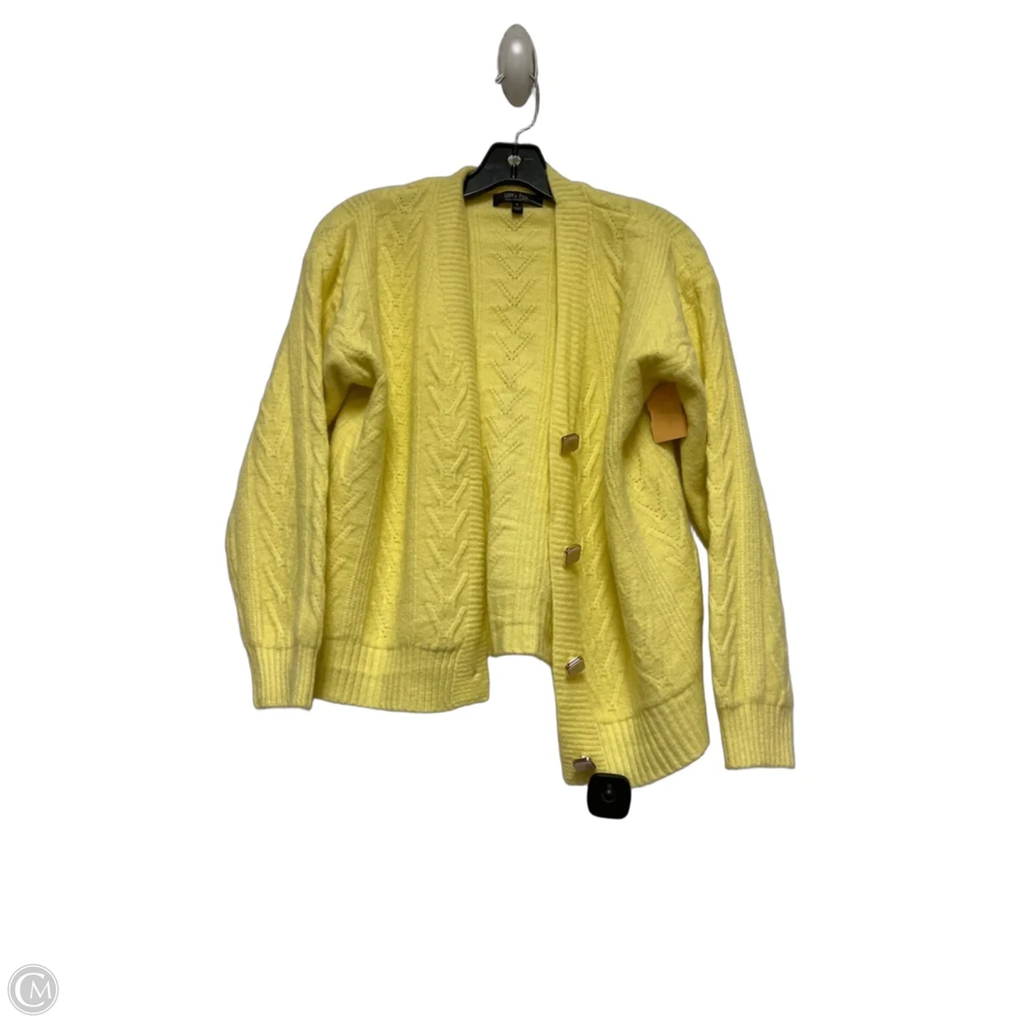 Cardigan By Clothes Mentor In Yellow, Size: S