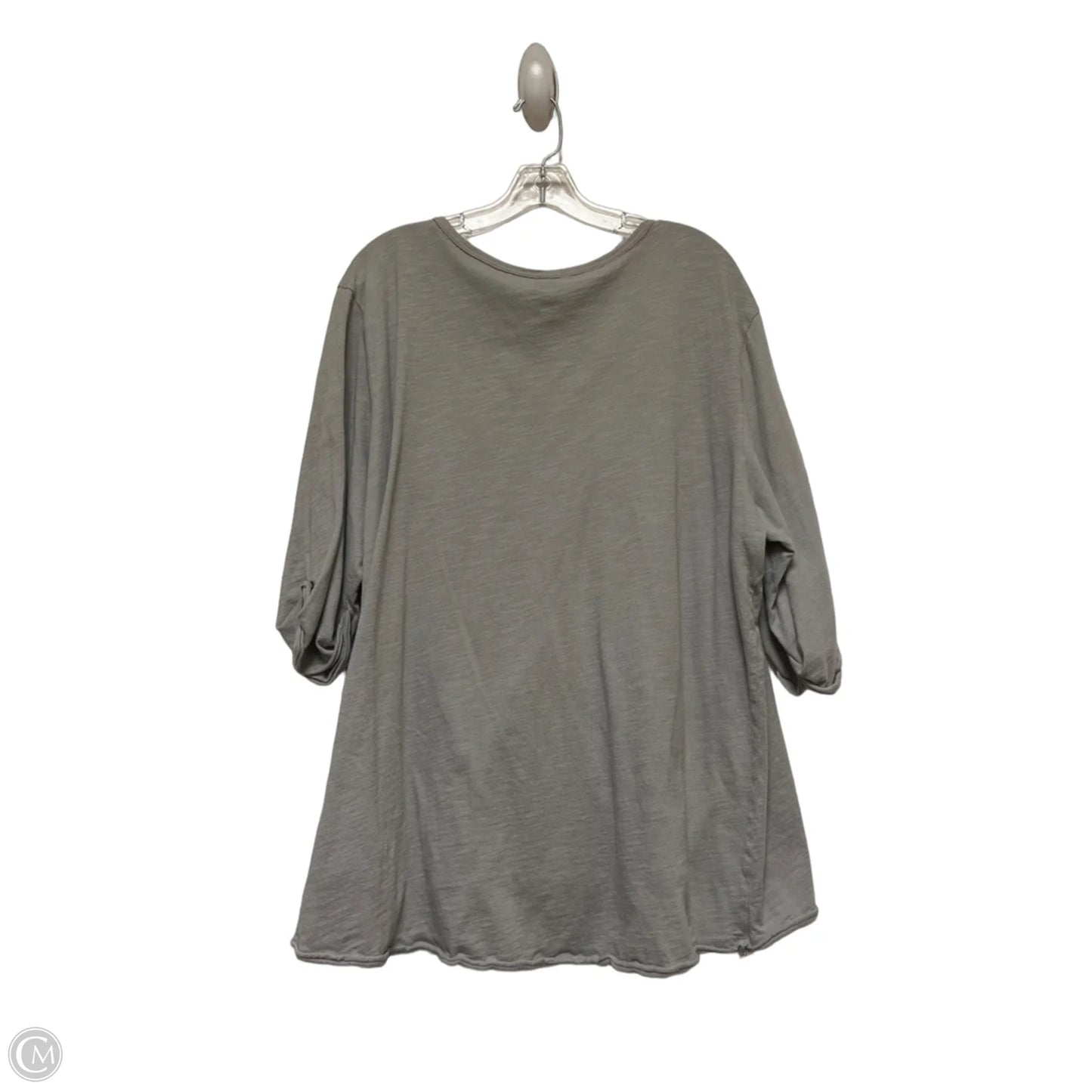 Top Short Sleeve By Clothes Mentor In Grey, Size: Xl