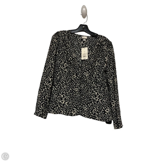 Top Long Sleeve By A New Day In Animal Print, Size: M