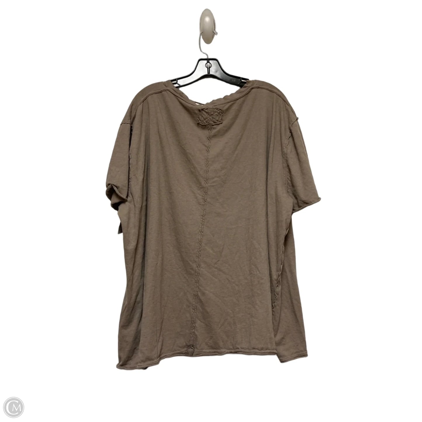 Top Short Sleeve By We The Free In Green, Size: 1x